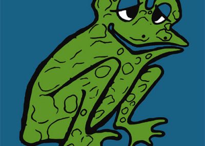 Hoppy New Year Frog Art Print