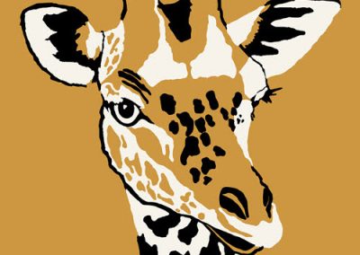 Tall Whisperer Giraffe Art Print